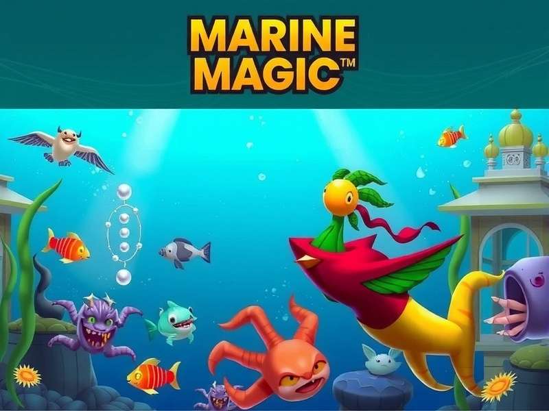 Marine Magic India Banner showing underwater gameplay with Indian cultural elements
